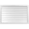 Ekena Millwork Vertical Surface Mount PVC Gable Vent w/ 2"W x 2"H , Brickmould Sill Frame, 42"W x 28"H GVPVE42X2803SN - alternate 1
